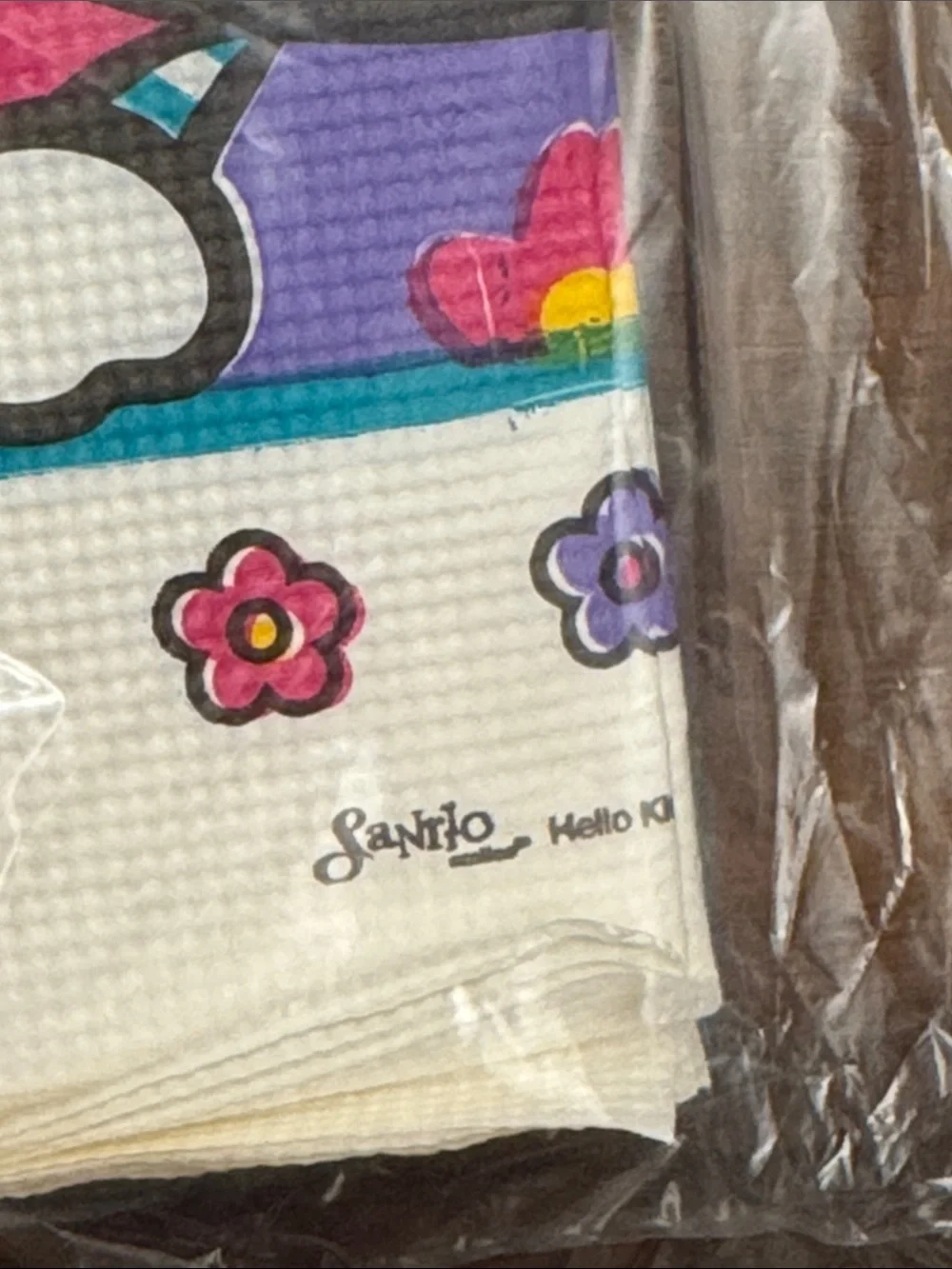 Vintage Hello Kitty Paper Sanrio 1976/2001 Party Tablecloth 48” x 96” NWT
